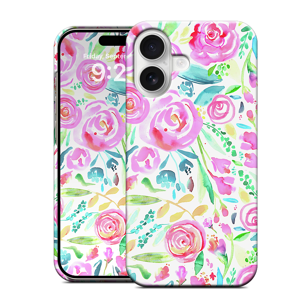 Sweet Floral Roses Pastel Bouquet iPhone Case