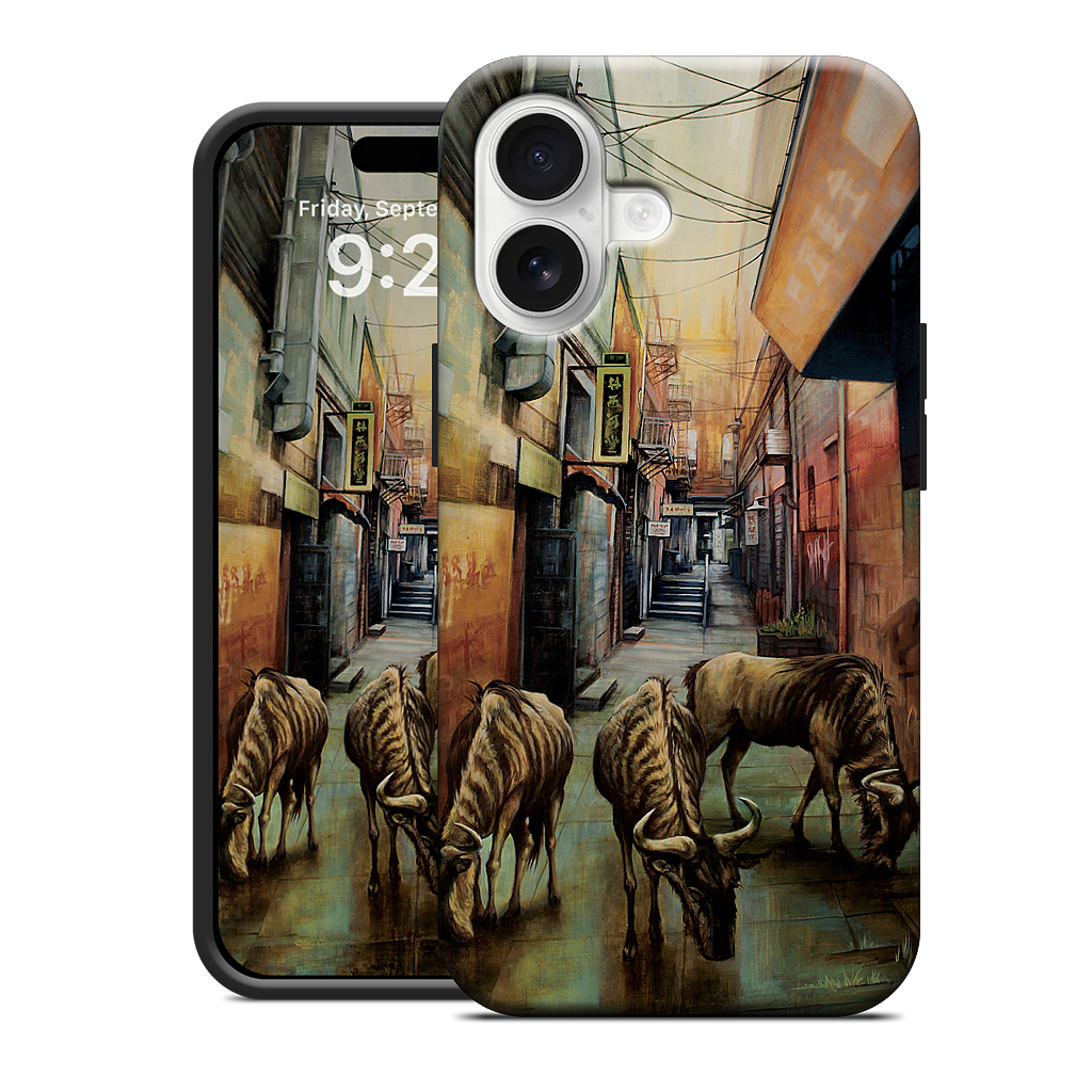 "Street of Three Beasts" -Levinson iPhone Case