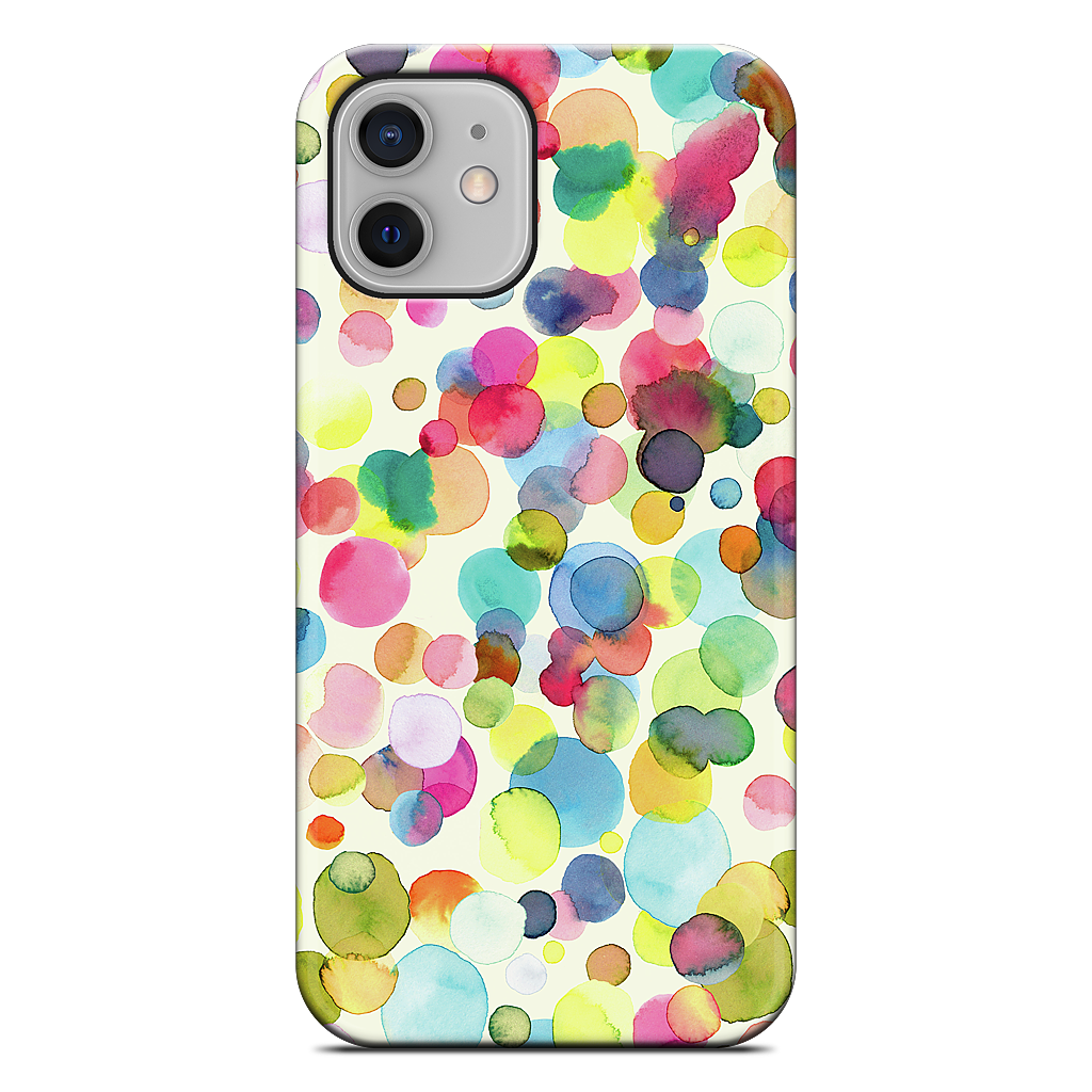 Watercolor Colorful Drops iPhone Case