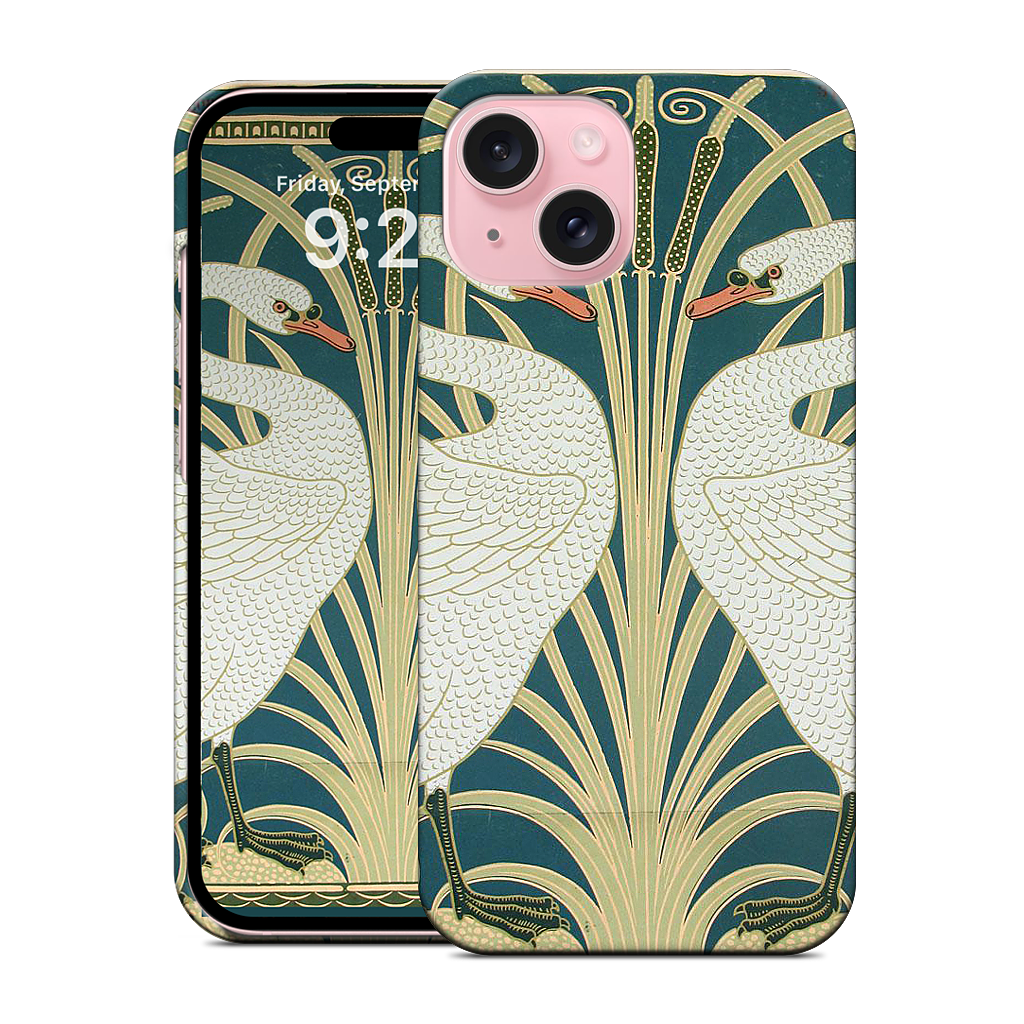 Swans and Irises iPhone Case