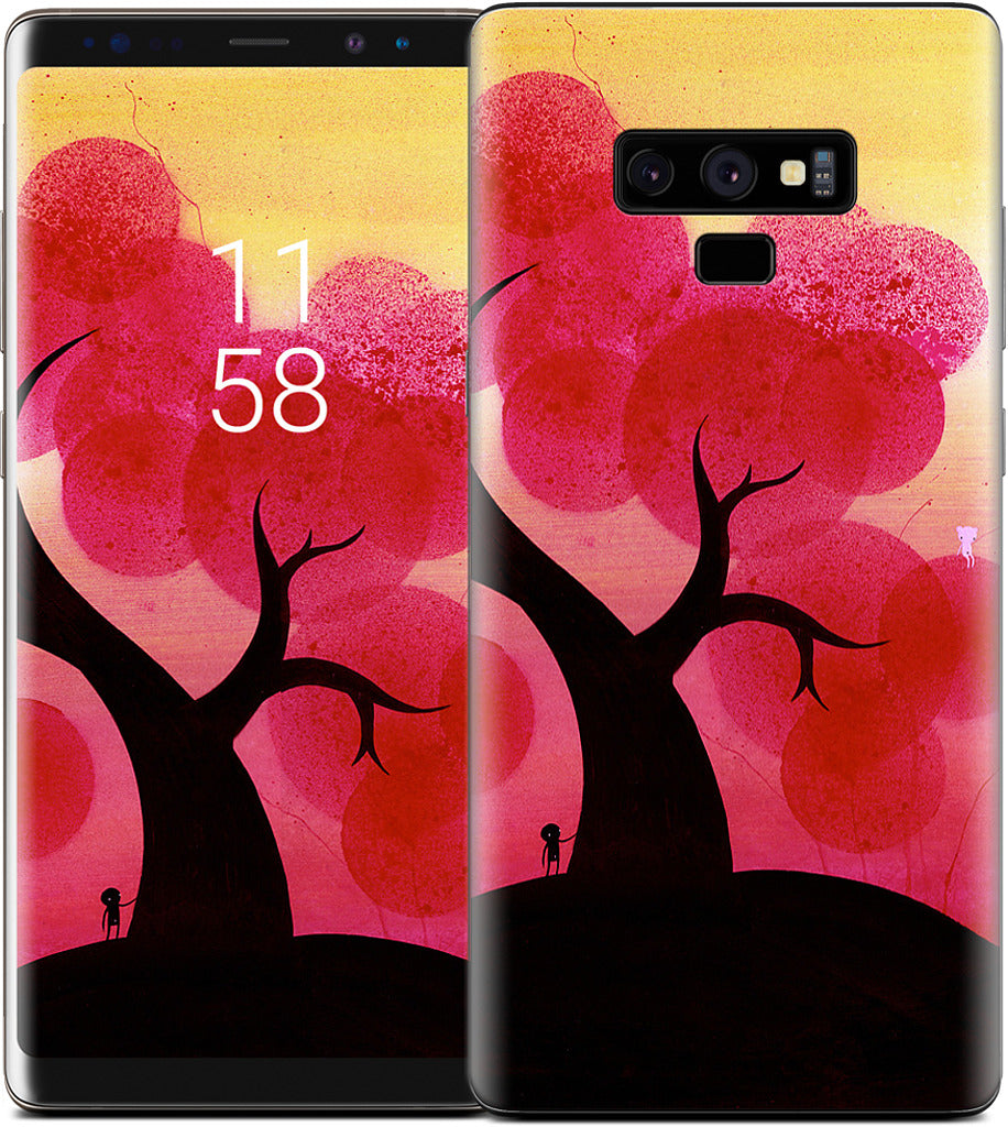 Red Blossoms Samsung Skin