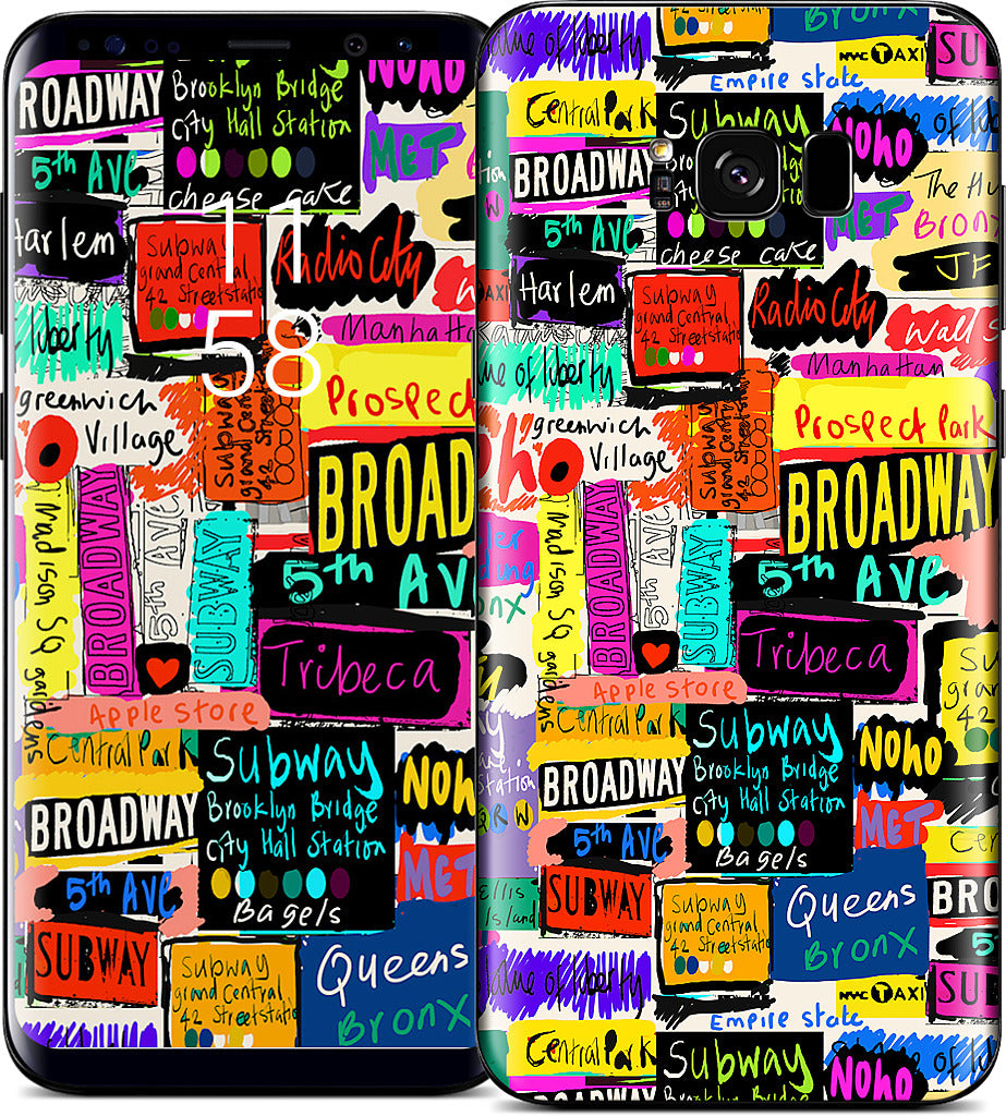 NYC Words Samsung Skin