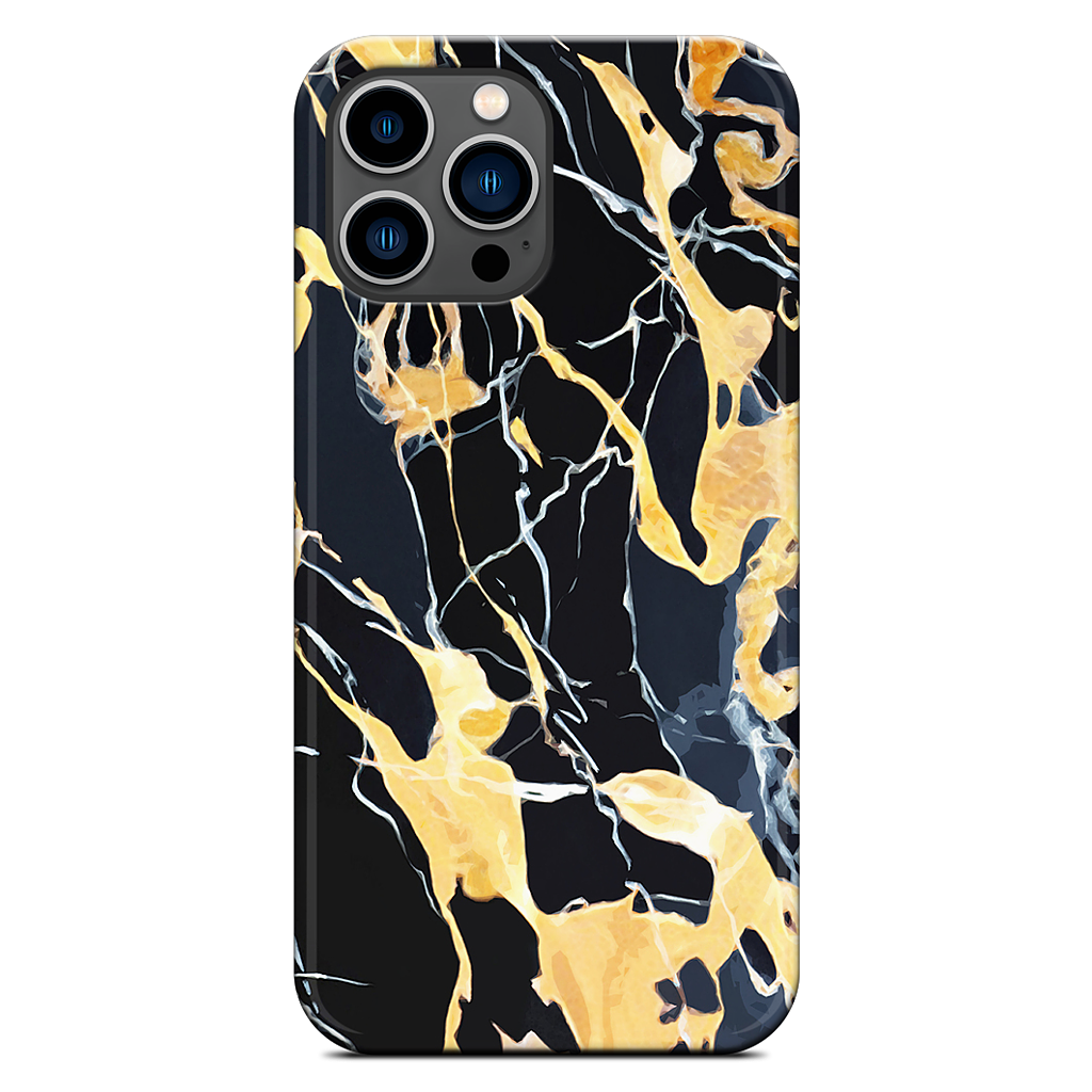 Black Marble iPhone Case