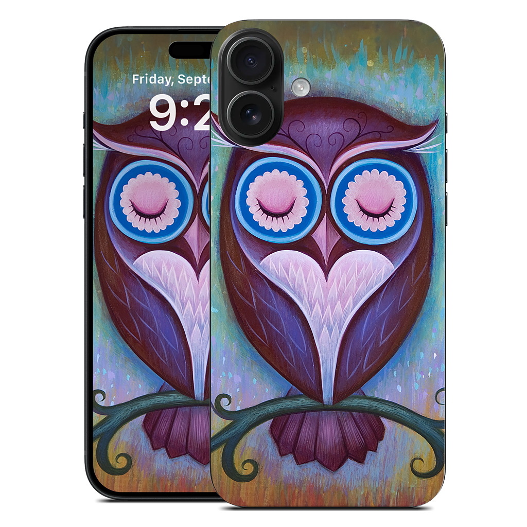 Sleepy Owl iPhone Skin