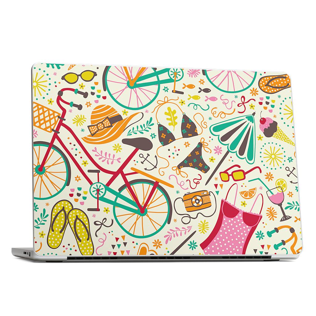 Seaside Cycle MacBook Skin