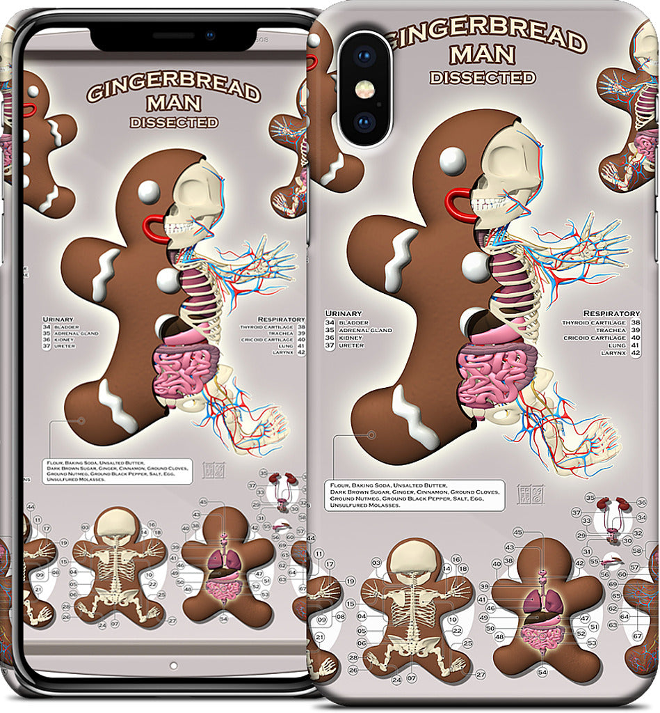 Gingerbread Man Dissected iPhone Case