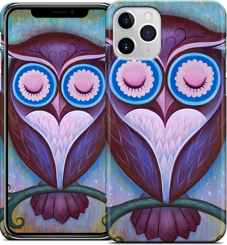 Sleepy Owl iPhone Case