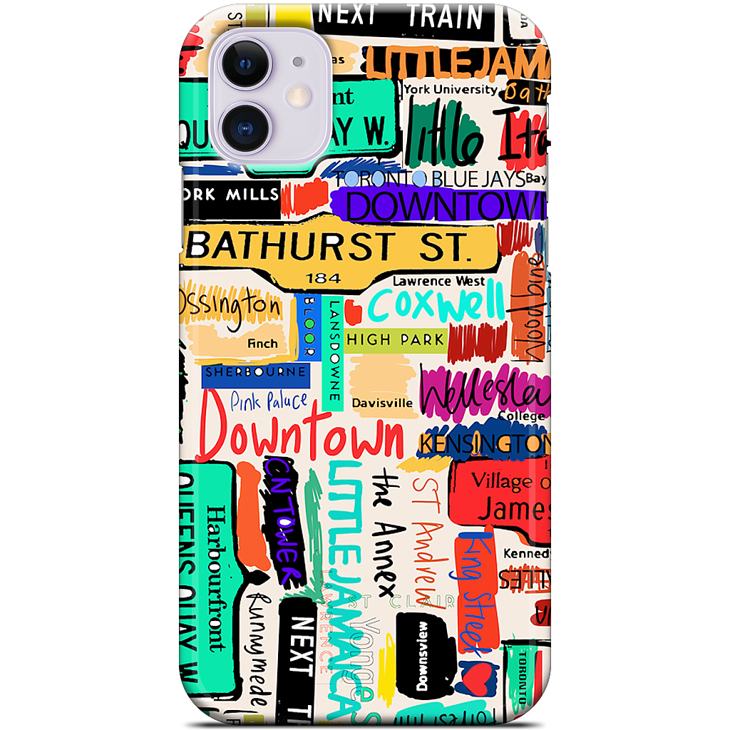Toronto words iPhone Case