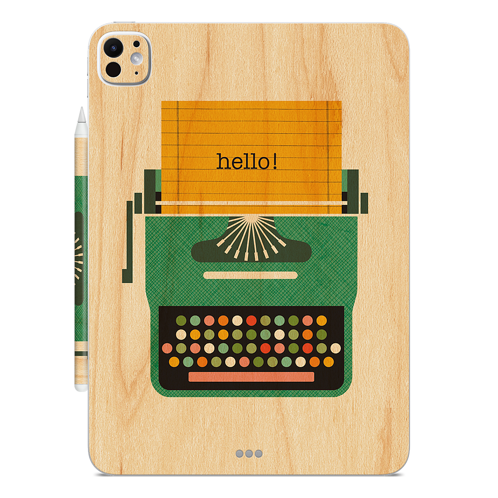 Typewriter iPad Skin