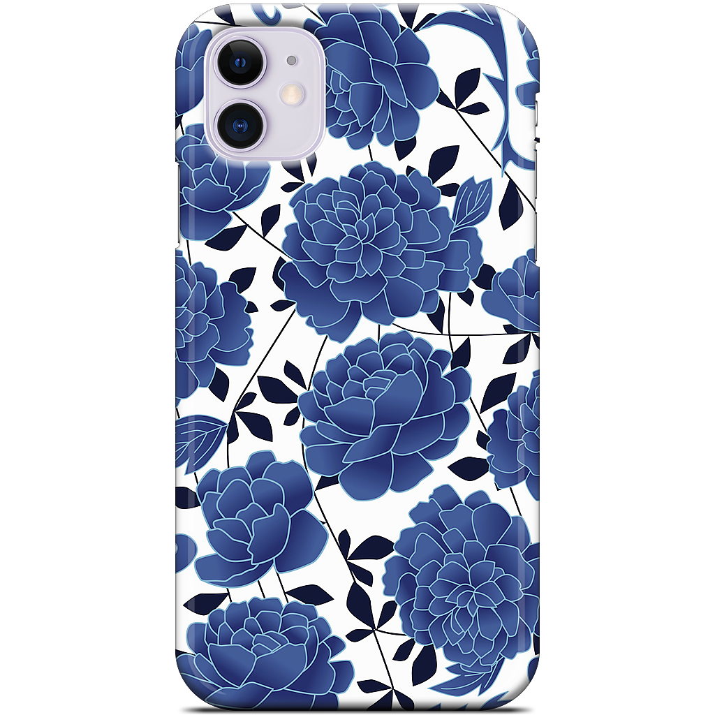 Blue flowers iPhone Case