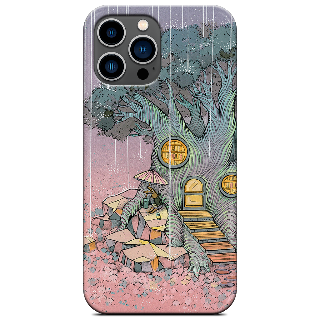 Rainy Day In The Library iPhone Case