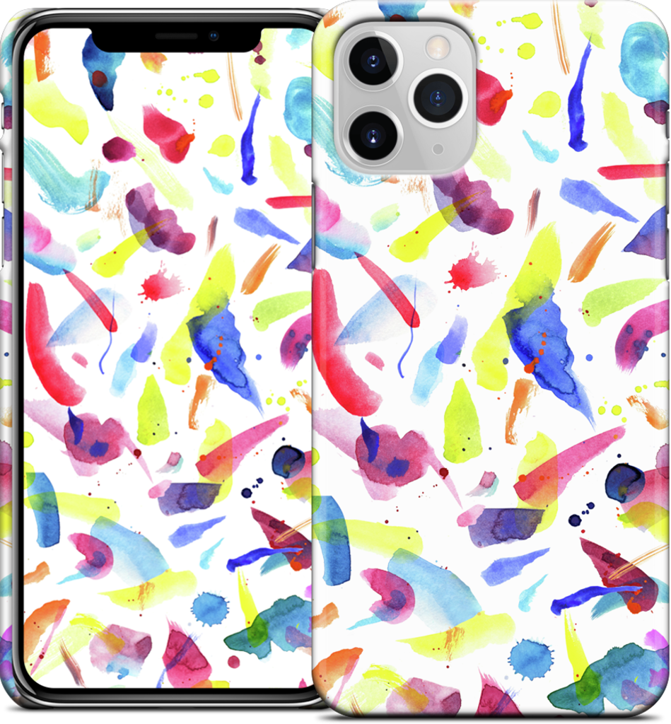 Watercolor Summer Brushstrokes iPhone Case