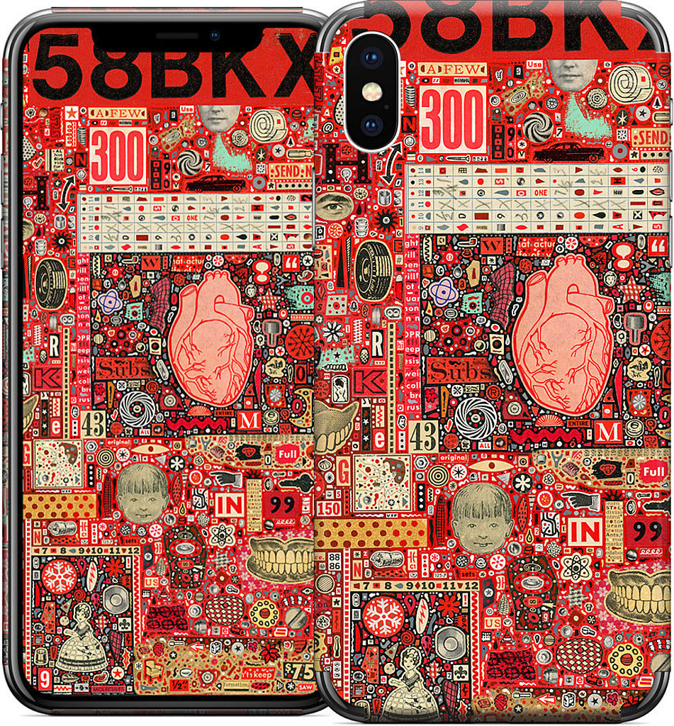 Big Numbers - Heart and Teeth iPhone Skin
