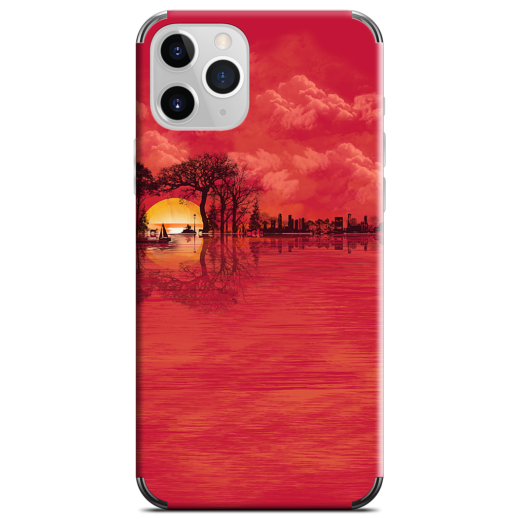 Musical Sunset iPhone Skin