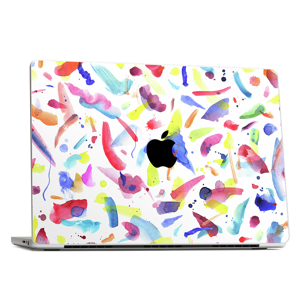 Watercolor Summer Brushstrokes MacBook Skin