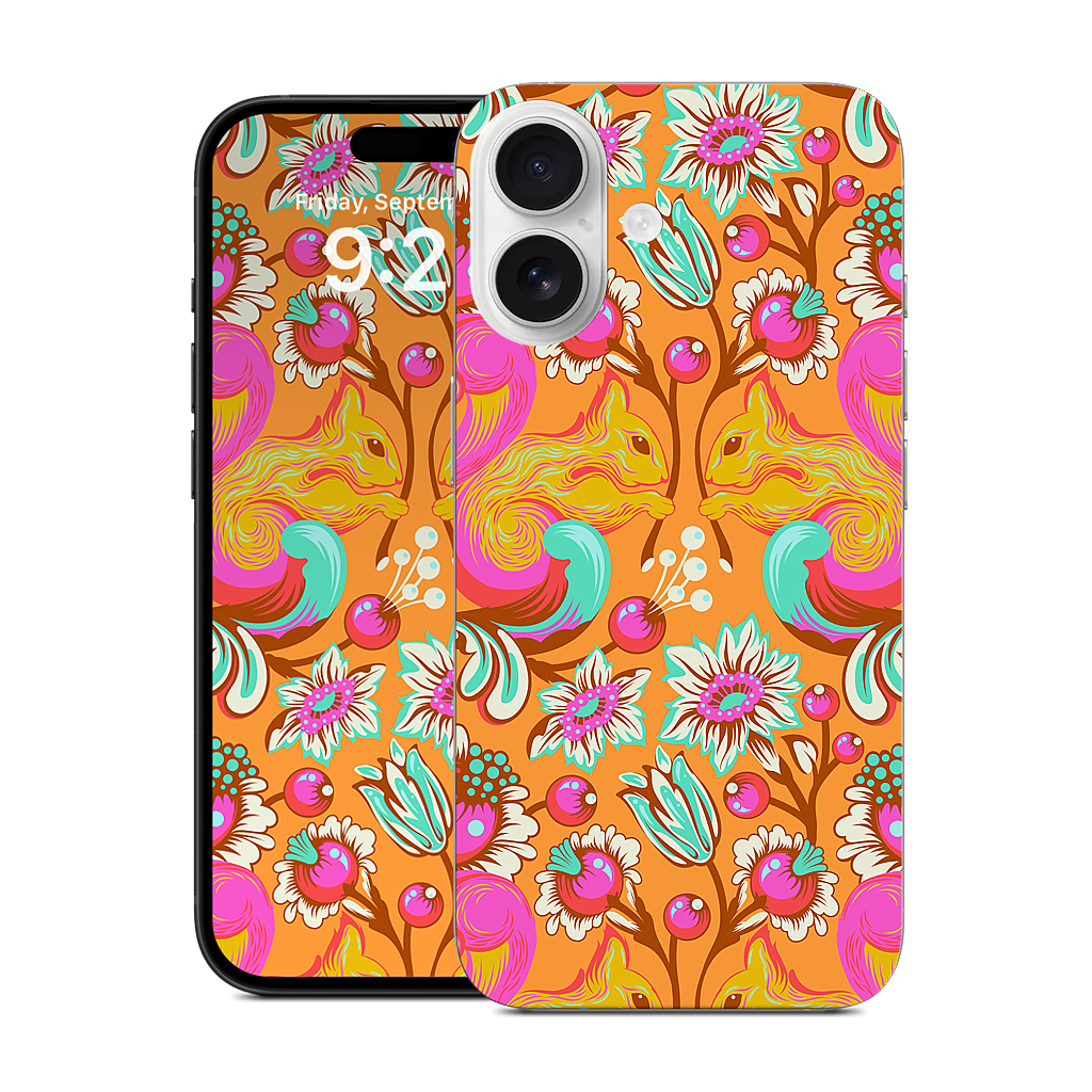 Squirrel Begonia iPhone Skin