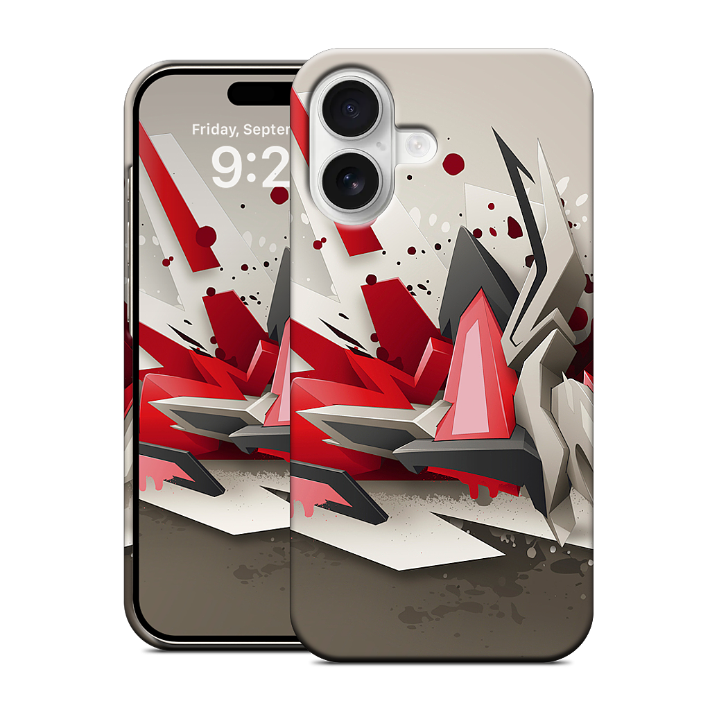 Red Metal iPhone Case