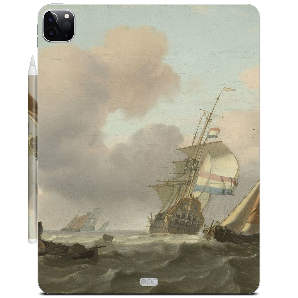 Ships in Choppy Sea iPad Skin