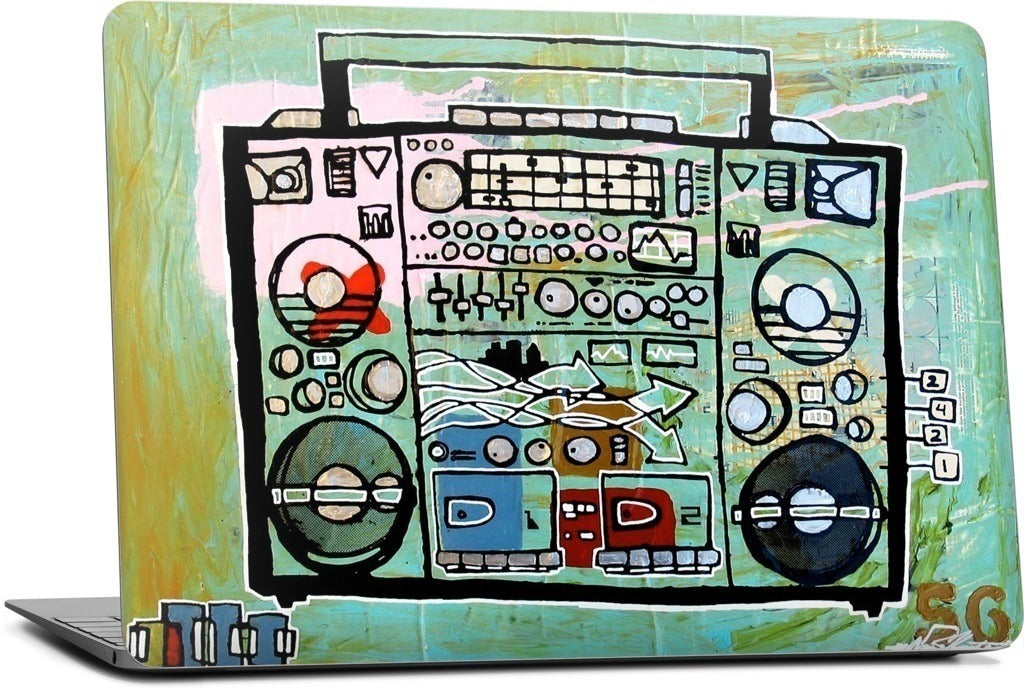 Ghetto Blaster MacBook Skin