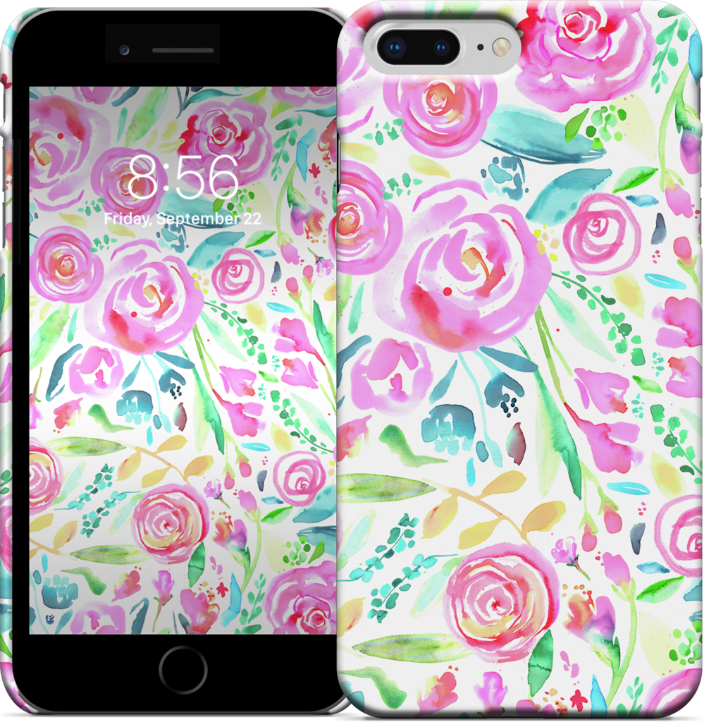 Sweet Floral Roses Pastel Bouquet iPhone Case