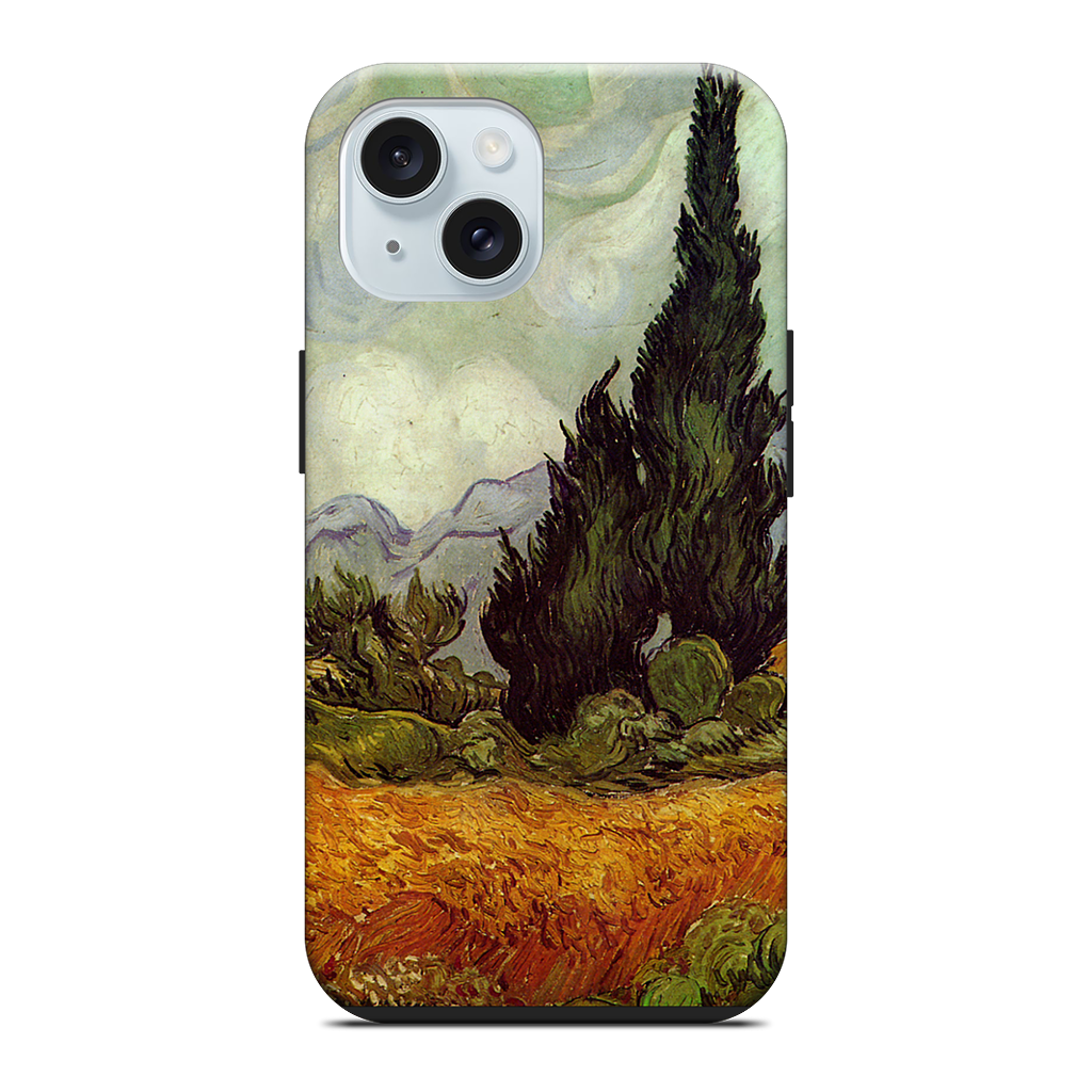 A Wheatfield with Cypresses iPhone Case