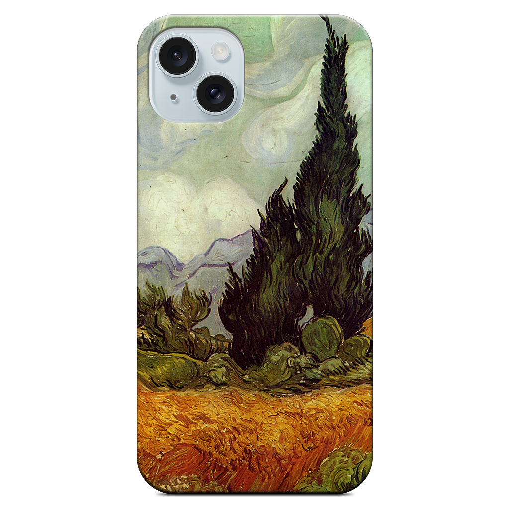 A Wheatfield with Cypresses iPhone Case