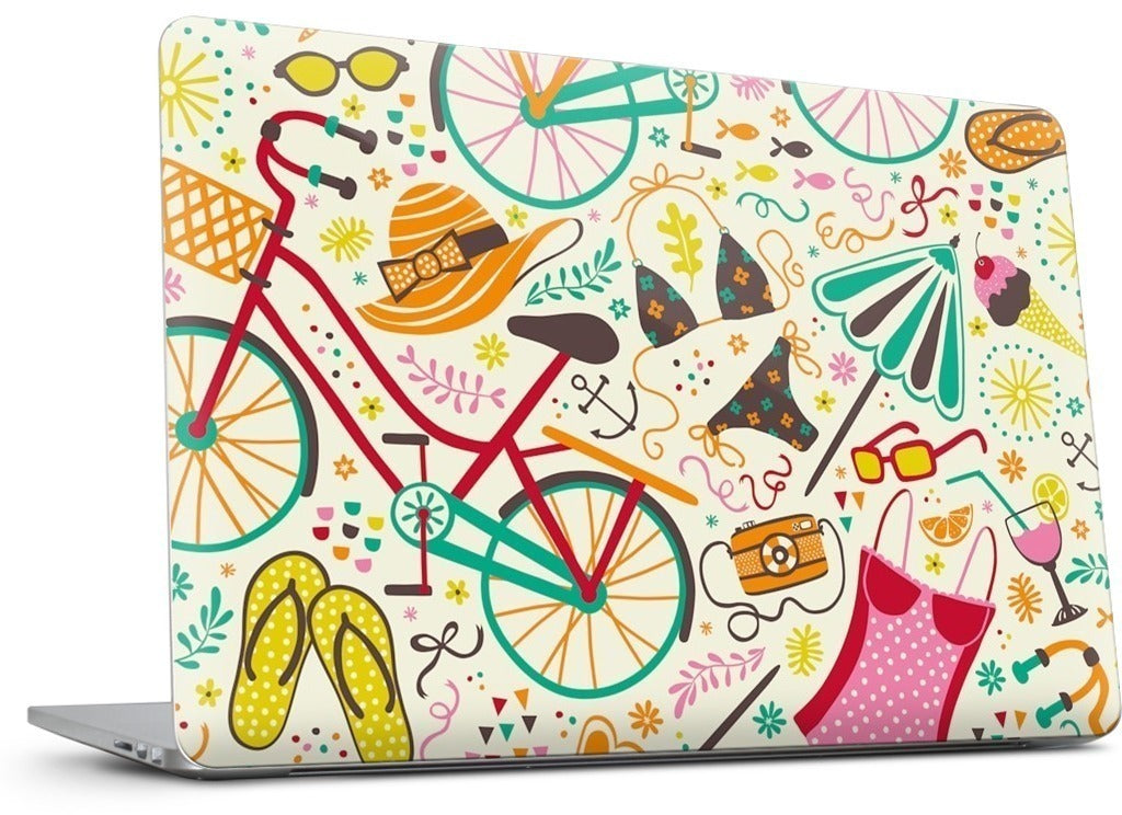 Seaside Cycle MacBook Skin