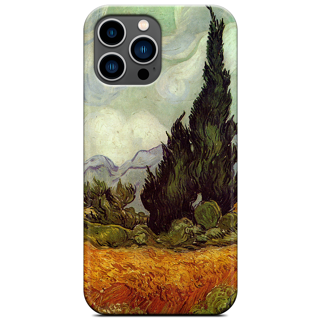 A Wheatfield with Cypresses iPhone Case