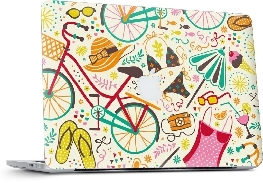 Seaside Cycle MacBook Skin