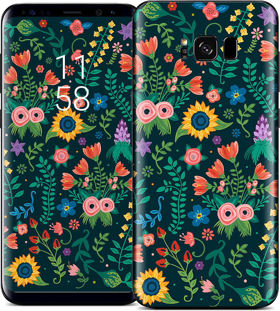 Floral Heart Samsung Skin