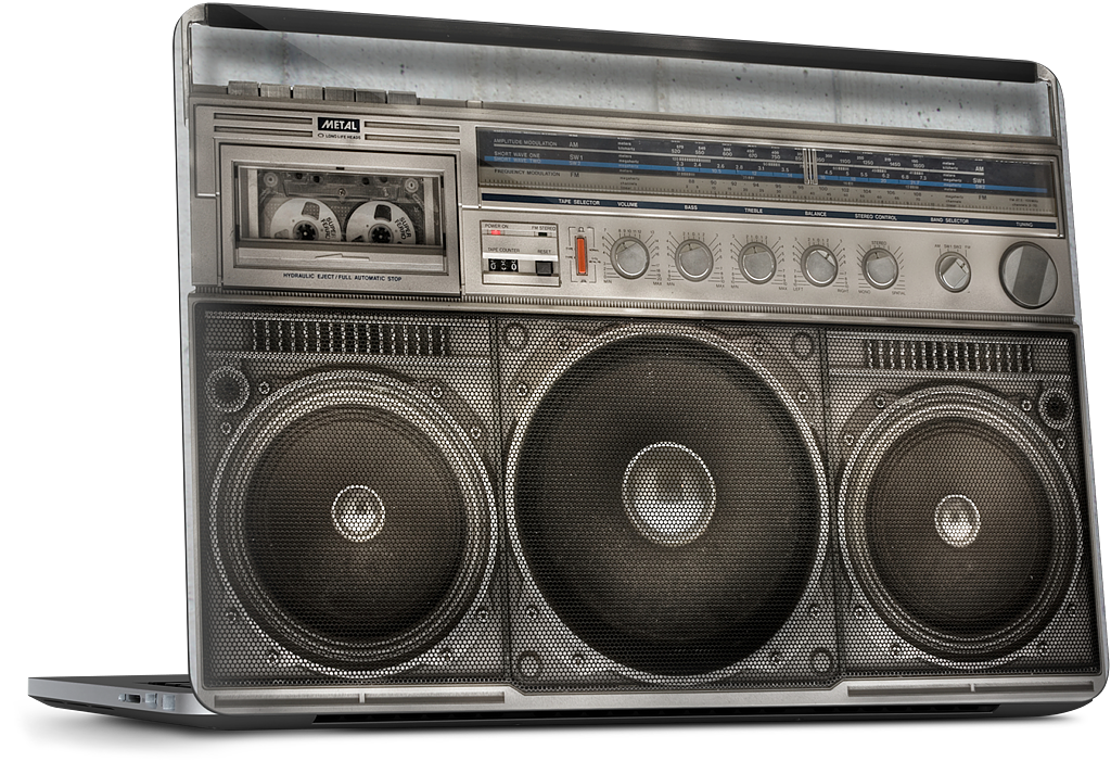 Boombox Dell Laptop Skin