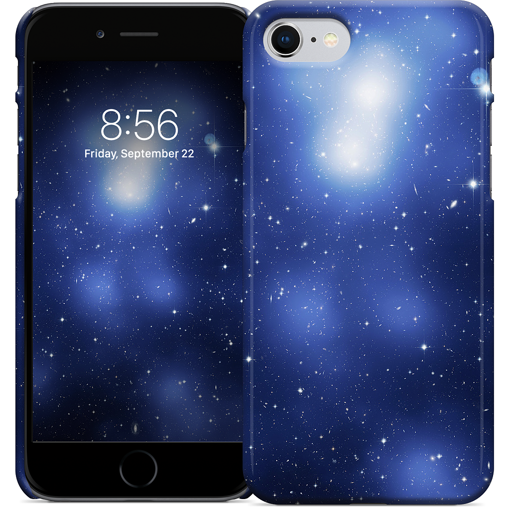 Galaxy Cluster Blue iPhone Case