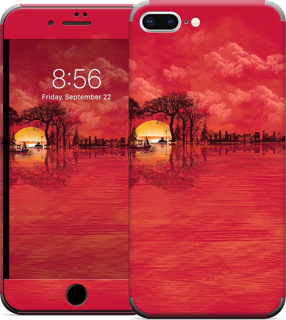 Musical Sunset iPhone Skin
