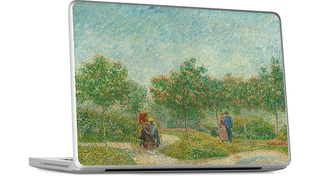 Garden with Courting Couples MacBook Skin