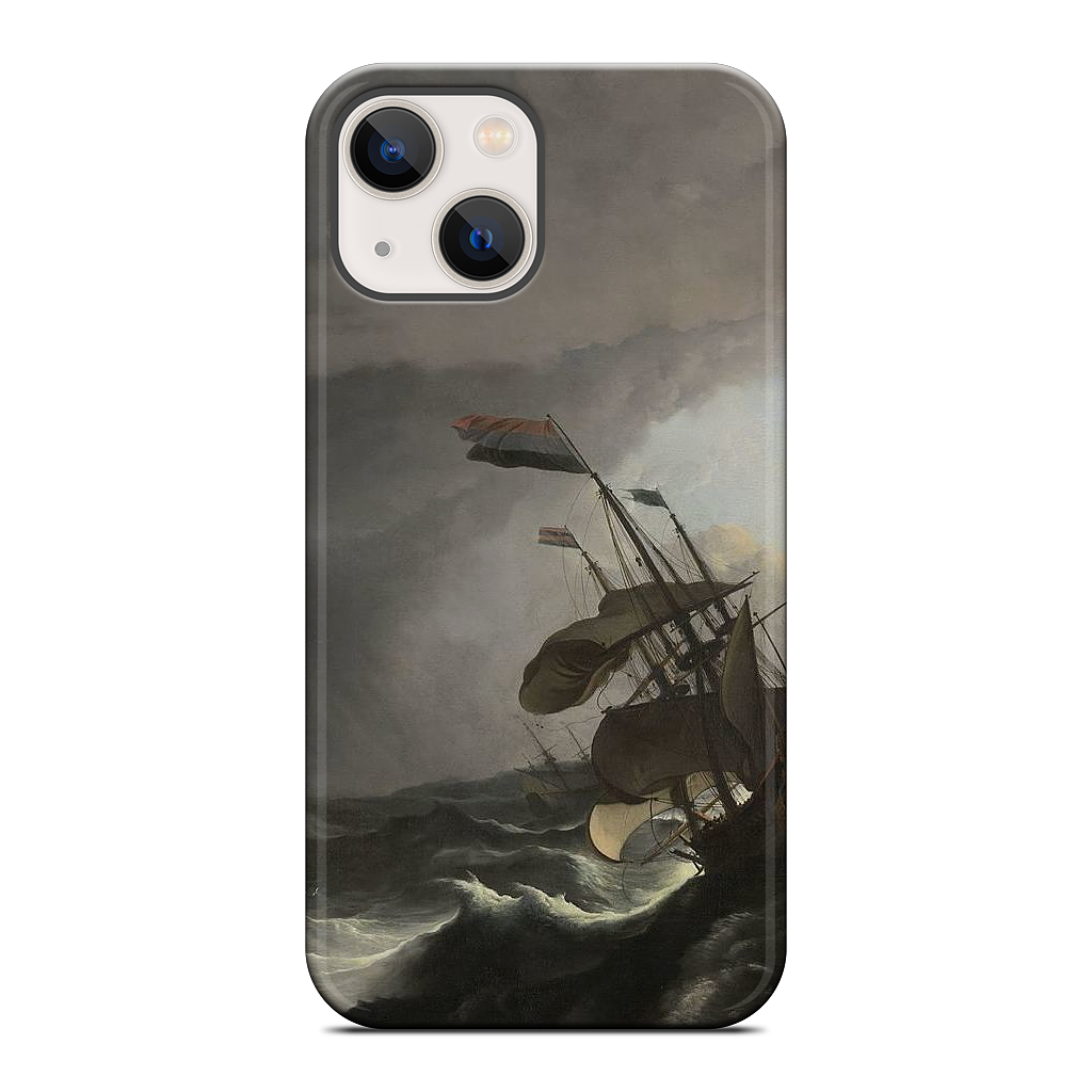 Warships During a Storm iPhone Case