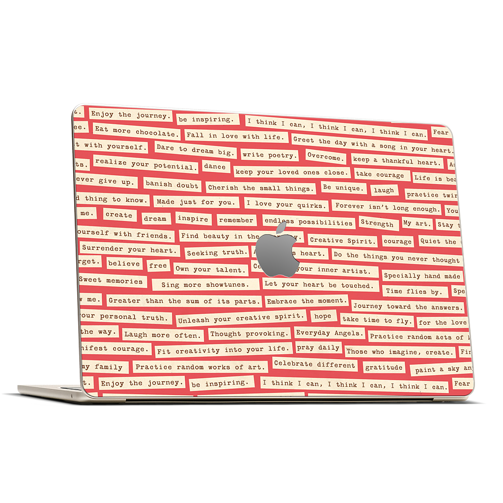 Happy Thoughts MacBook Skin