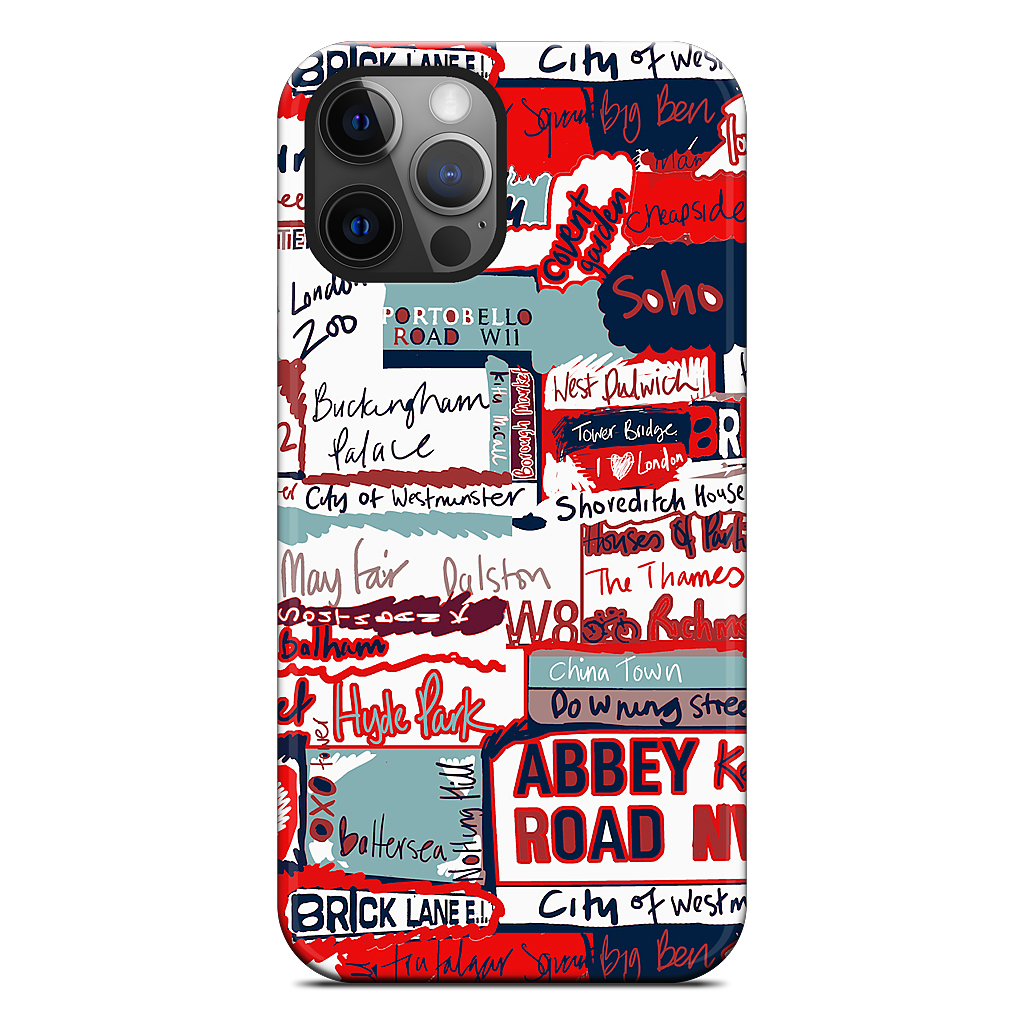 London Words iPhone Case