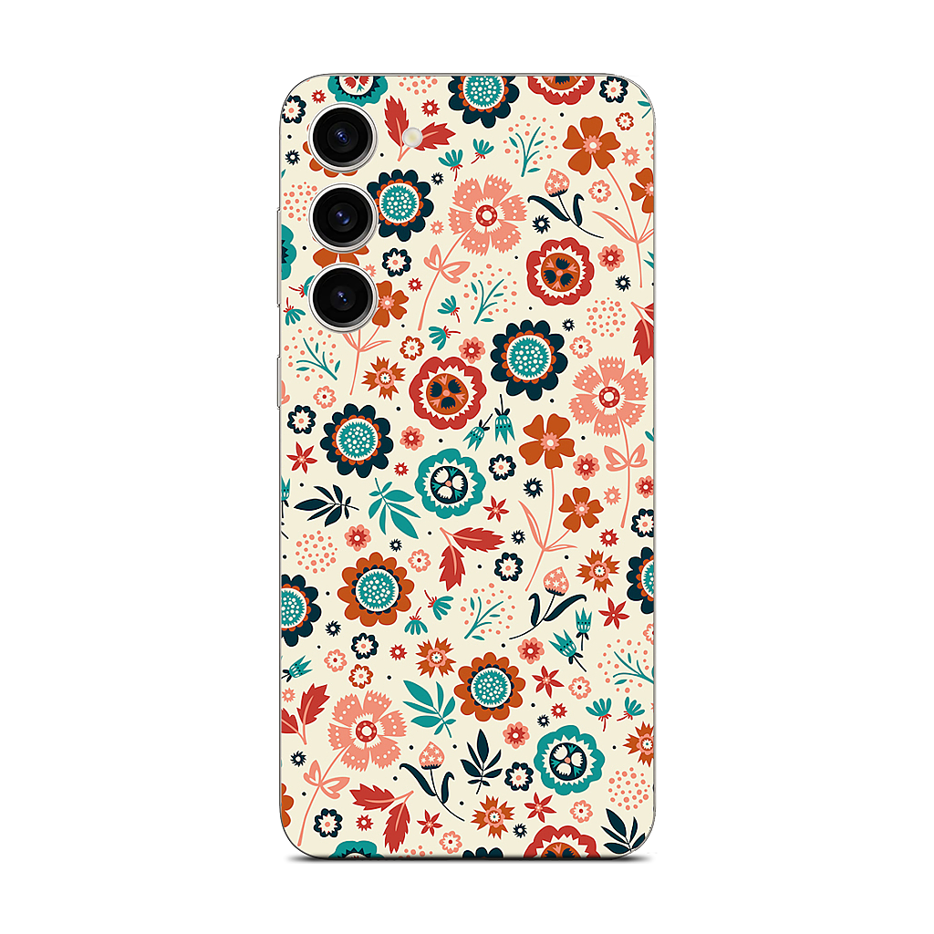 Folk Flowers Samsung Skin