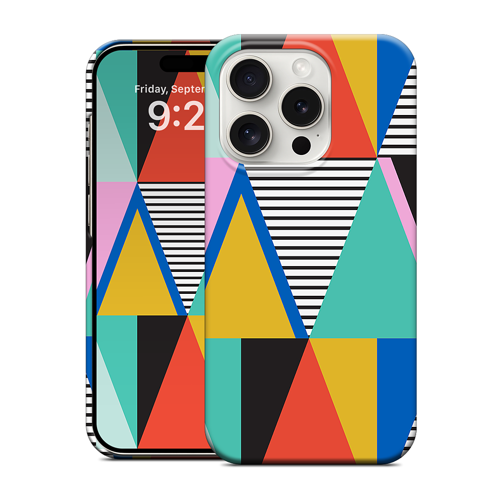 Graphic Triangles iPhone Case