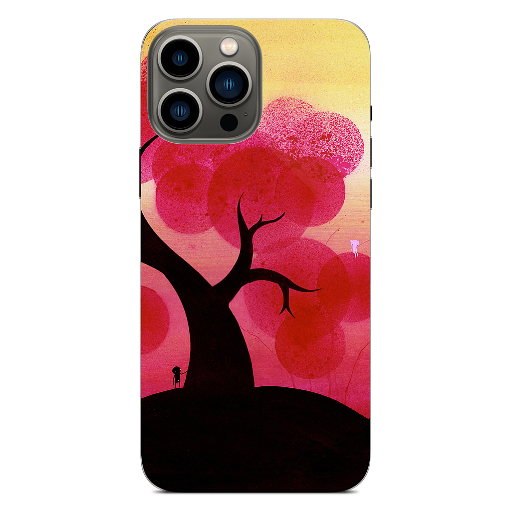 Red Blossoms iPhone Skin