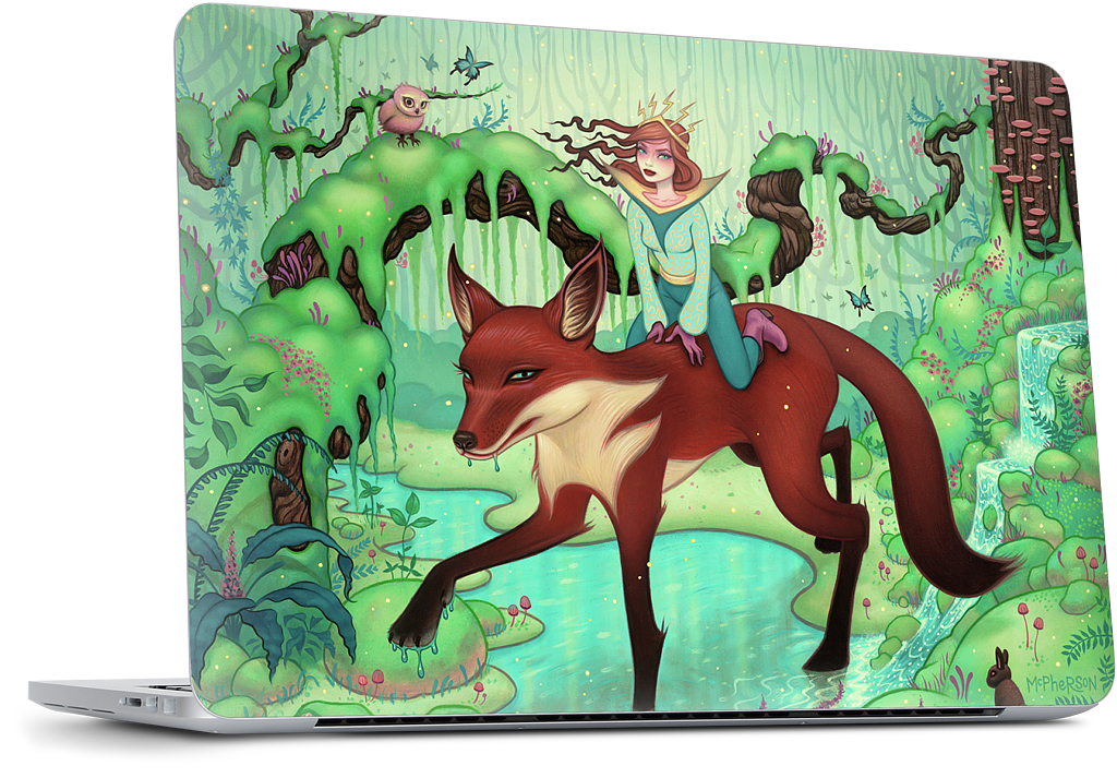 The Fox's Respite MacBook Skin