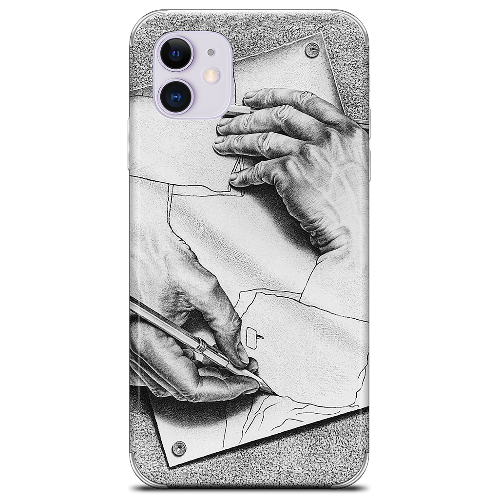 Drawing Hands iPhone Skin