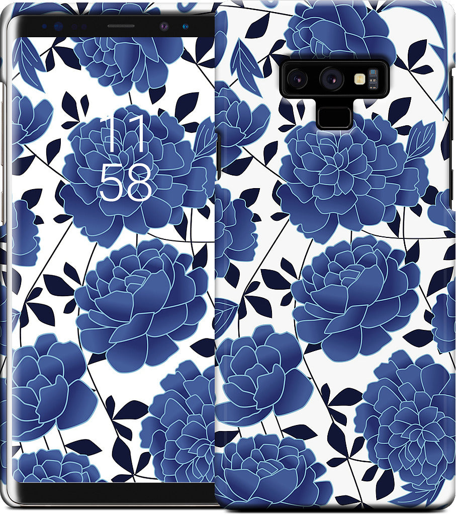 Blue flowers Samsung Case