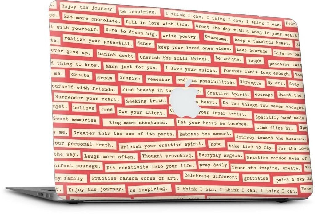 Happy Thoughts MacBook Skin