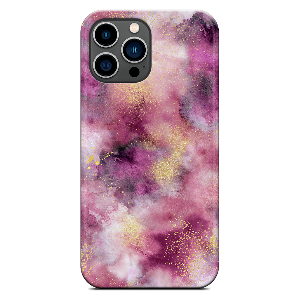 Watercolor Marble Pink Gold iPhone Case