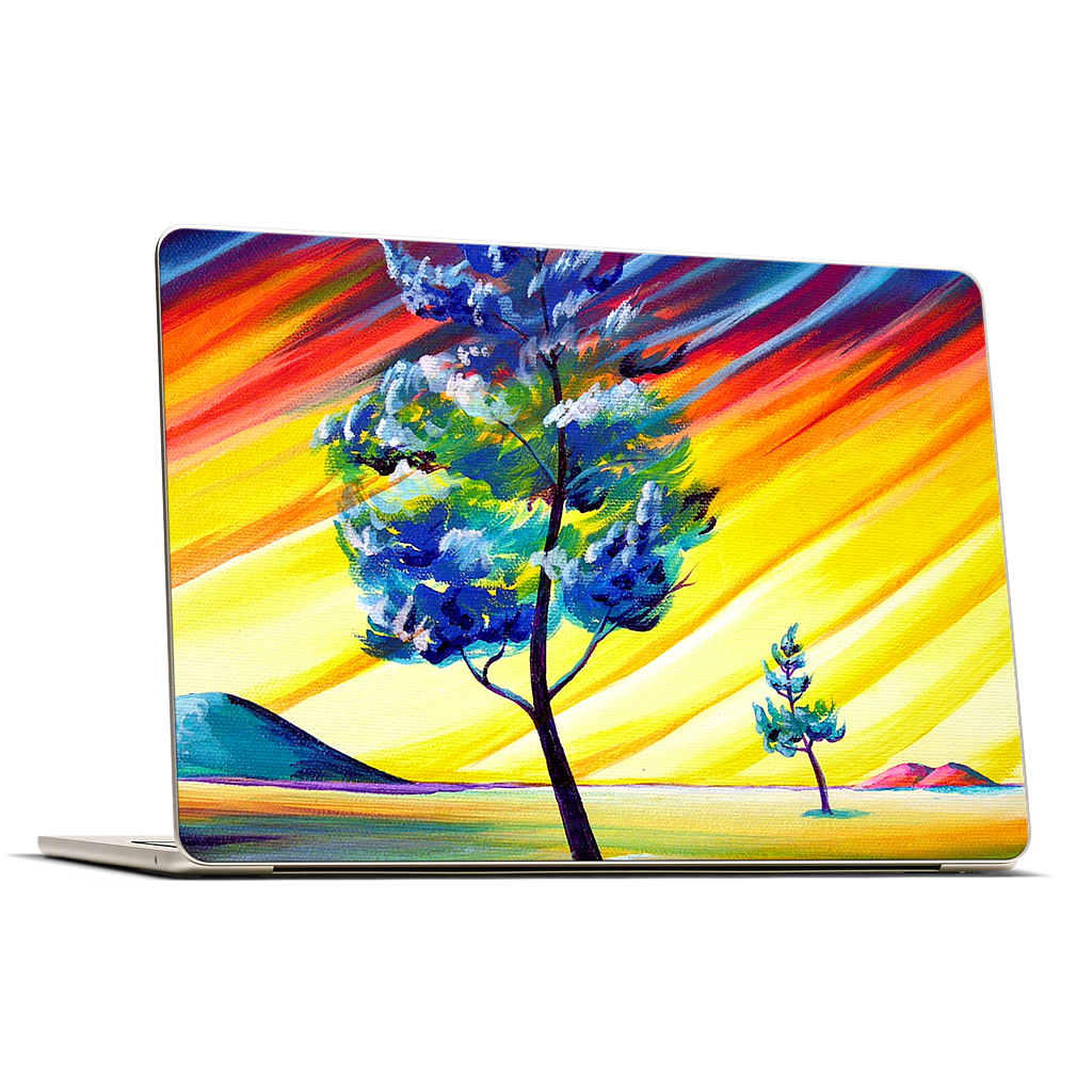 Thick Frost Sunset Glow MacBook Skin