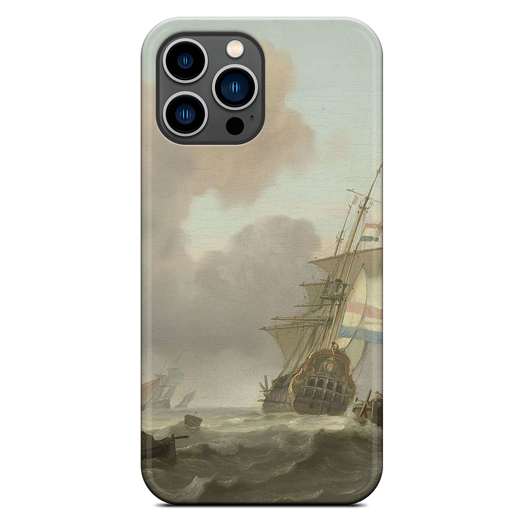 Ships in Choppy Sea iPhone Case