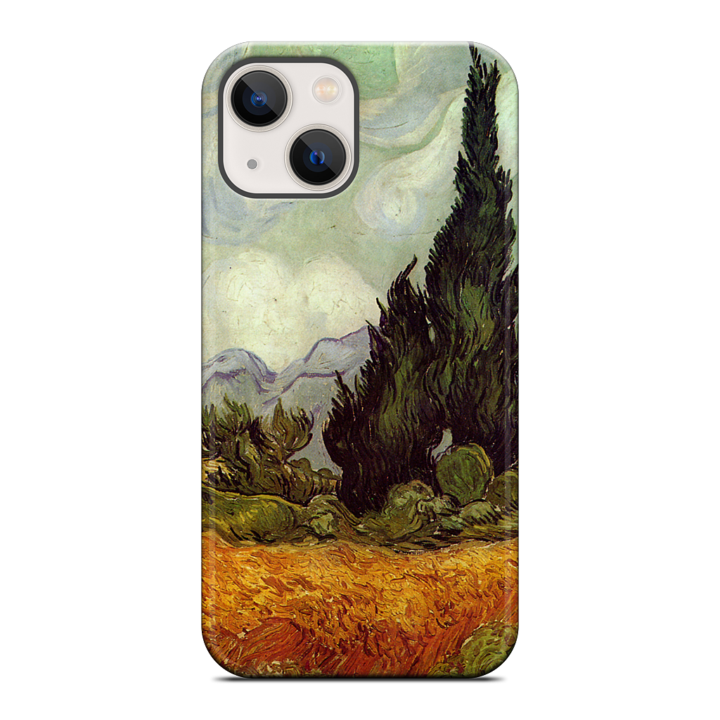 A Wheatfield with Cypresses iPhone Case
