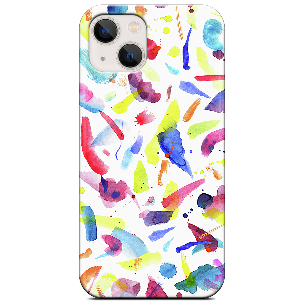 Watercolor Summer Brushstrokes iPhone Case
