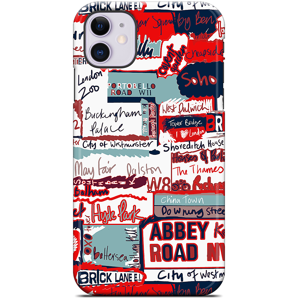 London Words iPhone Case